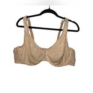 Cacique Modern Lace Covered UL FC Nude & Nude Underlay Bra 46C